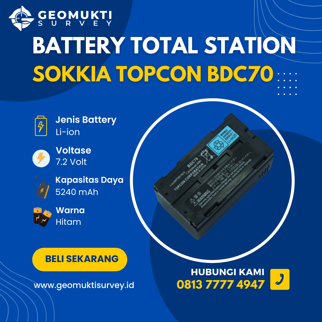 Total Station Battery New TOPCON BDC70 Battery For TOPCON