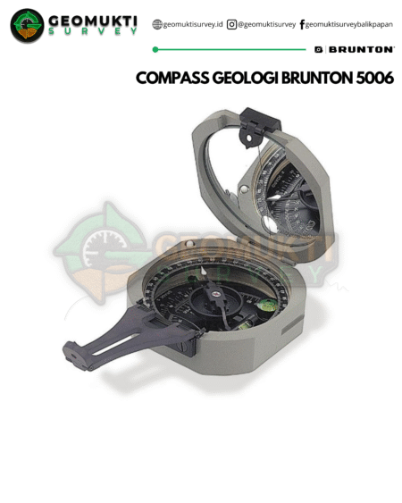 Kompas Geologi Brunton 5006 untuk Survey dan Analisis Struktur Batuan