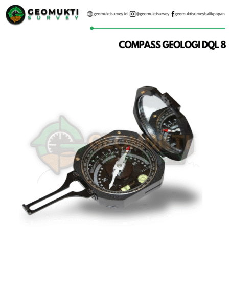 Kompas Geologi DQL-8 untuk Pengukuran Jurus dan Kemiringan Batuan