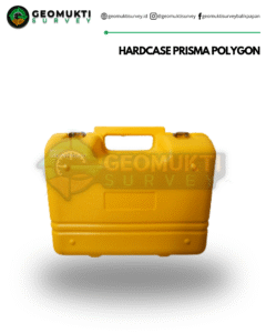 Hardcase Prisma Polygon warna merah dengan interior busa cetakan prisma segitiga