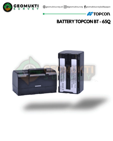 Battery Topcon BT-65Q Original untuk Total Station Topcon GTS Series
