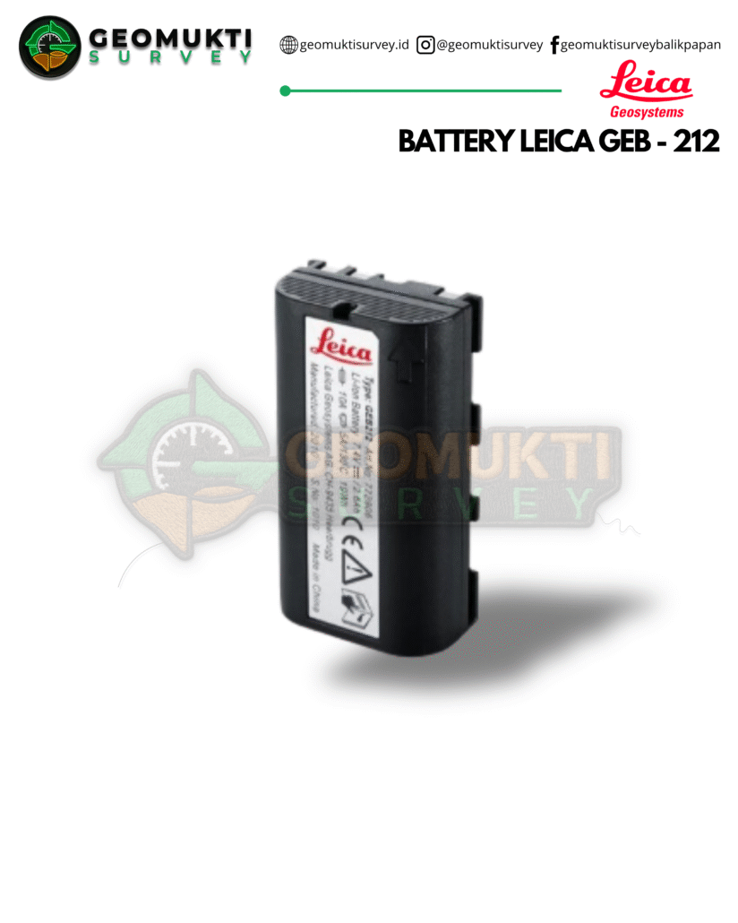 Jual Battery Leica GEB-212 Di Samarinda Hubungi : 0821-9711-2035 GEOMUKTI SURVEY