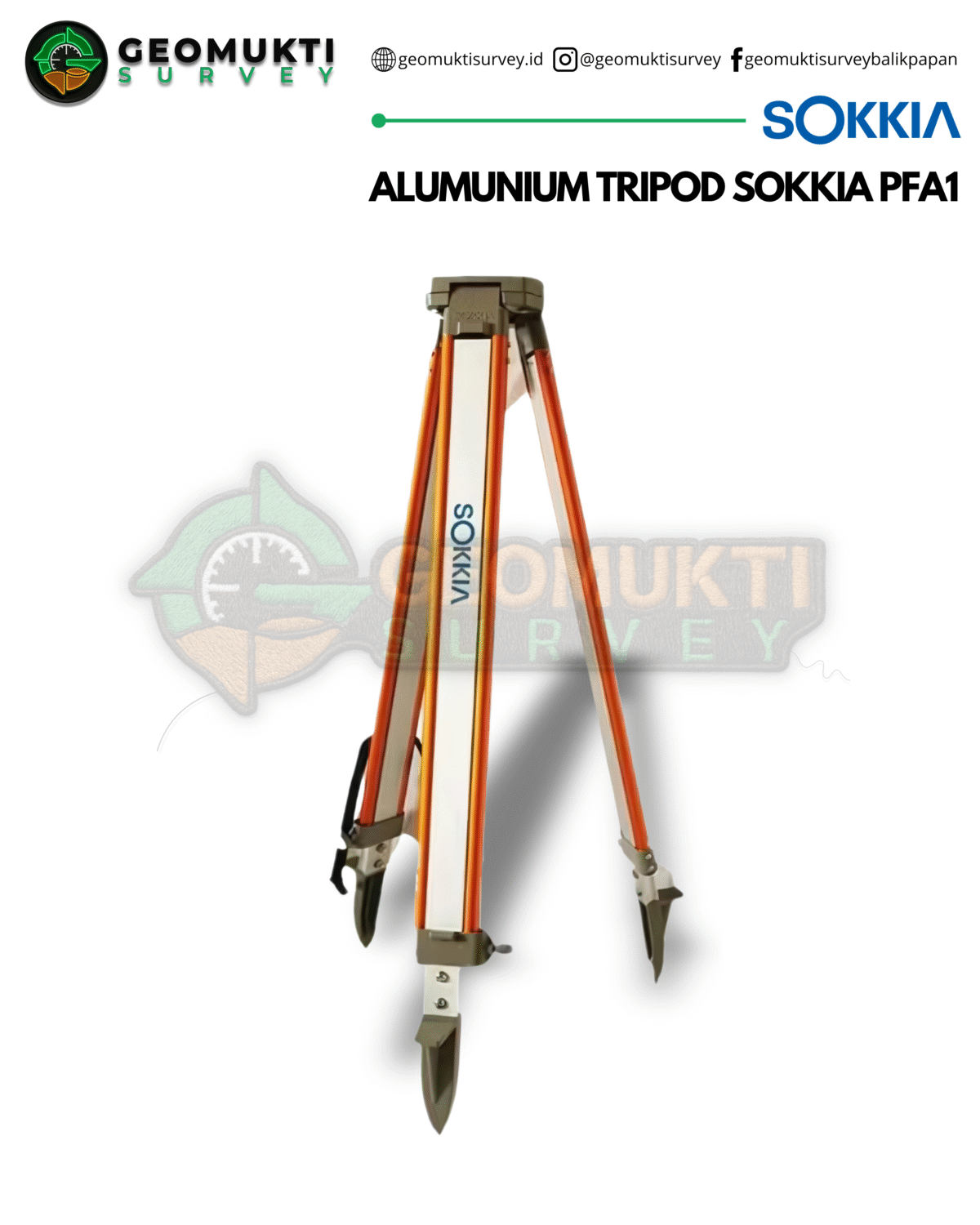 Tripod Alumunium Sokkia PFA1 | Ringan & Kokoh untuk Survey