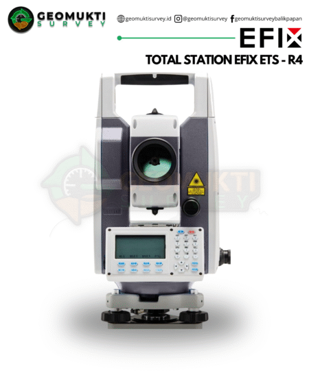 total station efix ets-r4 dengan layar ganda dan paket lengkap siap pakai