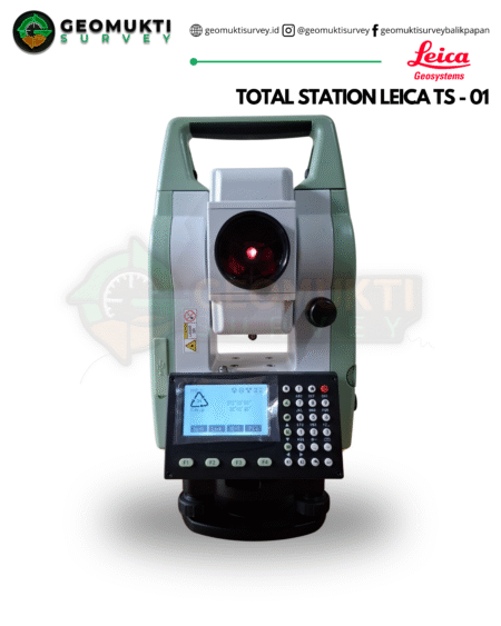 total station leica ts-01 alat ukur digital geospasial