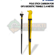 Pole Stick Carbon 2.4 Meter untuk GPS Geodetik Trimble dan RTK Receiver