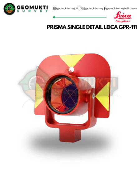 prisma single leica gpr111 reflektor total station offset 0mm