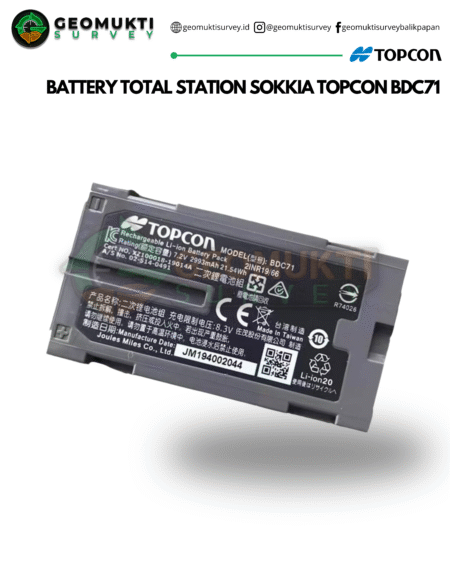 Battery Sokkia Topcon BDC71 untuk Total Station