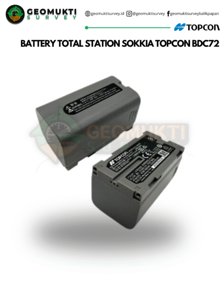 Battery Sokkia Topcon BDC72 original kapasitas besar