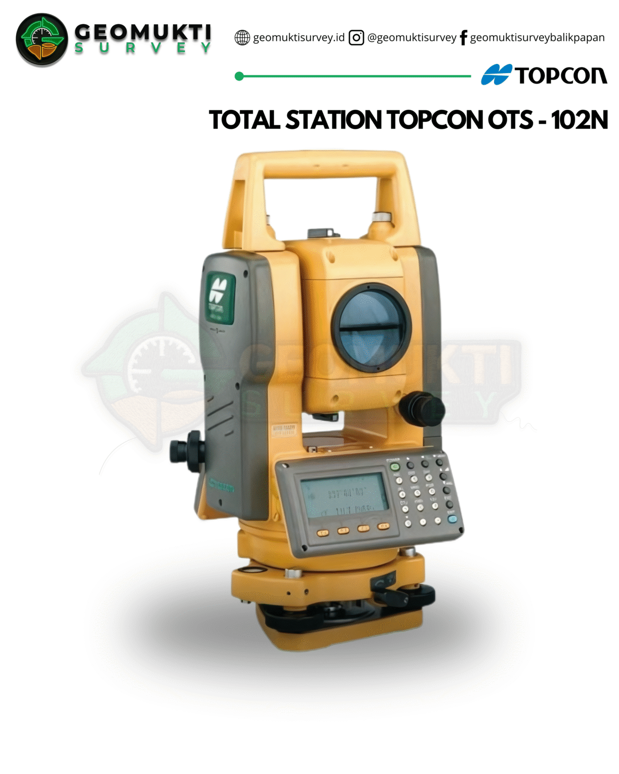 Topcon OTS-102N | Total Station Akurasi 2 Detik untuk Survey